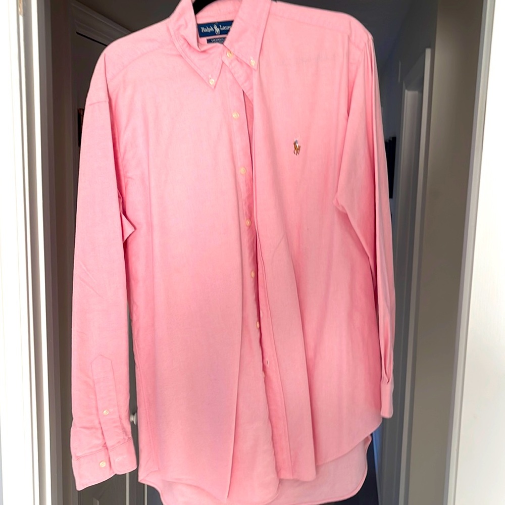 Ralph Lauren Pink Dress Shirt 15.5 34/35